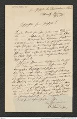 Nachlass Franz Steindachner, Brief von Otto Staudinger an Franz Steindachner (06.03.1883), Inv.Nr. 504.05, Seite 1